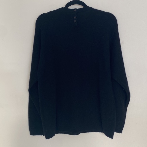 Beaded Lambswool and Angora Carole Little Sweater, Sz M - Picture 6 of 6